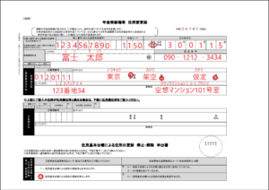 年金を受けている方が年金の受取機関や住所を変更するとき