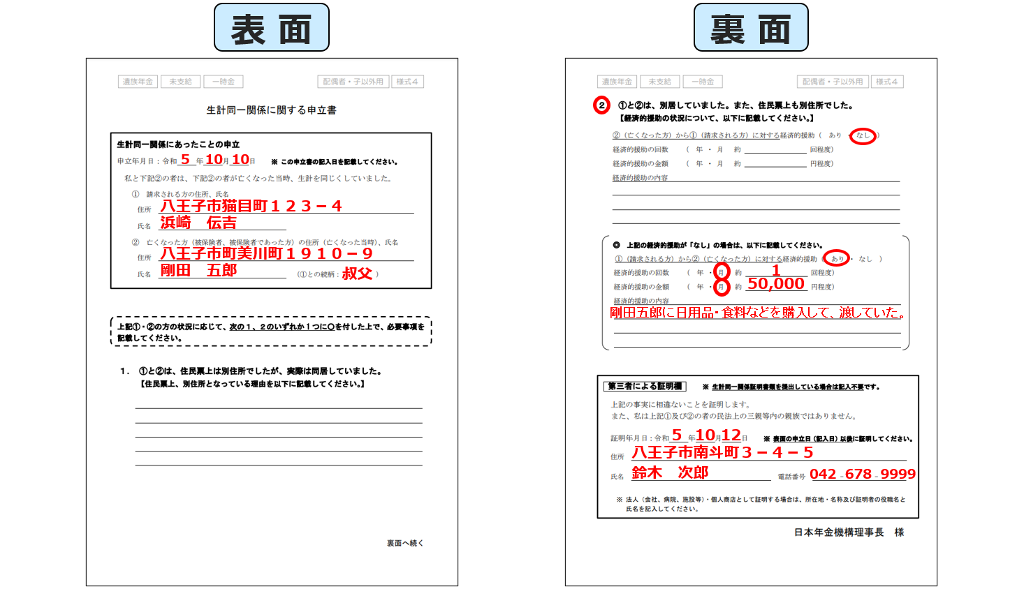 生計 が 別 と は